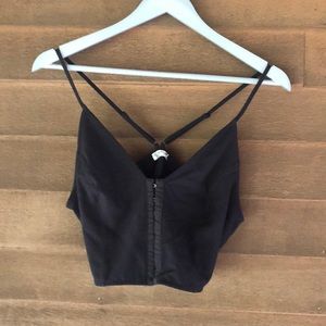 Corset-style crop top